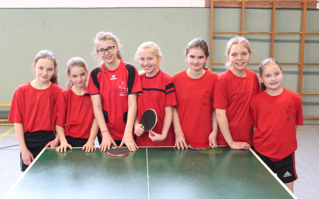 GSS-Tischtennis-Mädels Sieger beim Landesentscheid JTFO