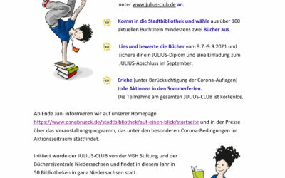 Unvergesslicher Lesesommer mit dem Julius-Club